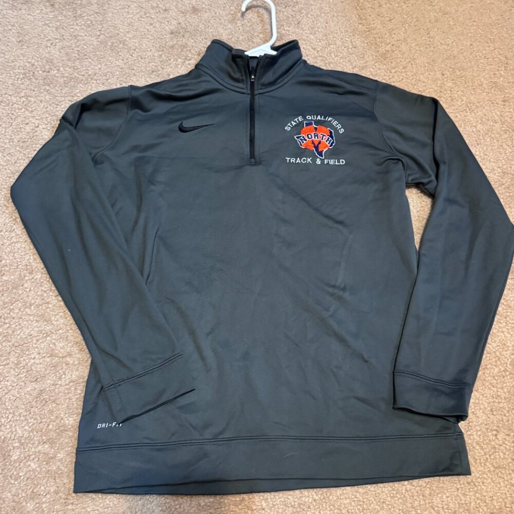 Nike Grey Track Quarter Zip-M